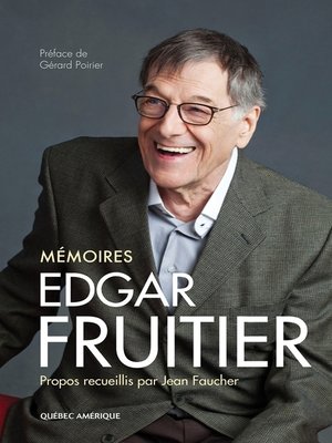 cover image of Edgar Fruitier--Mémoires